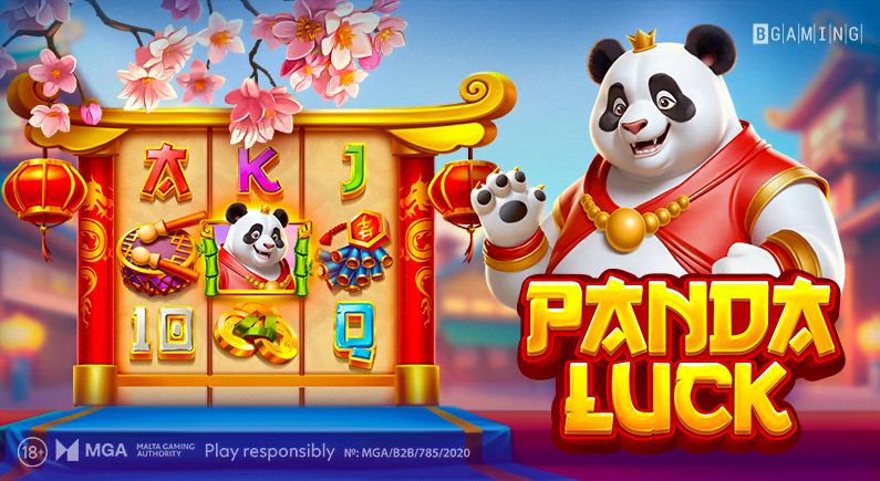 panda luck slot banner