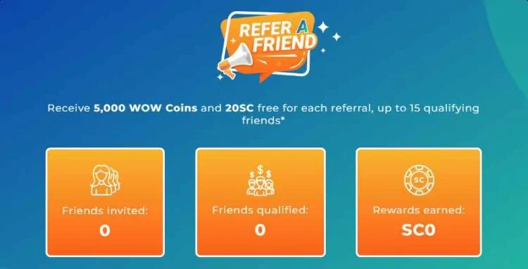 wow vegas refer a friend no deposit 